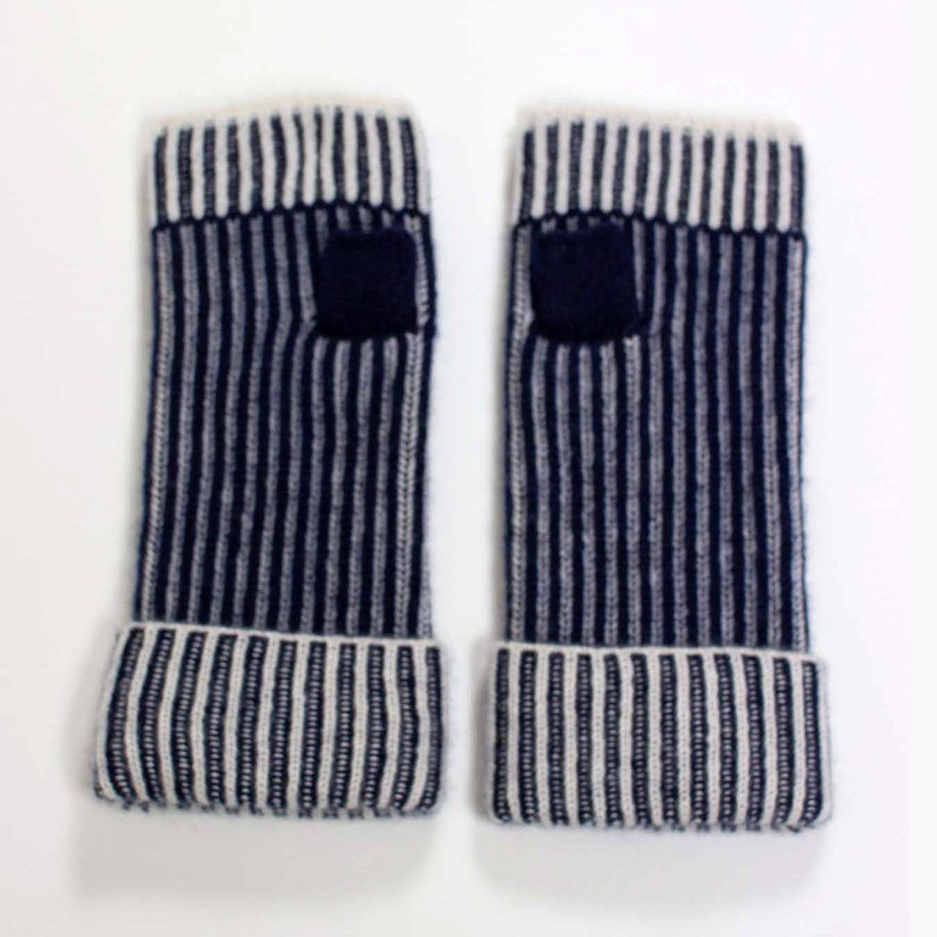 Ribbed Glove - Navy