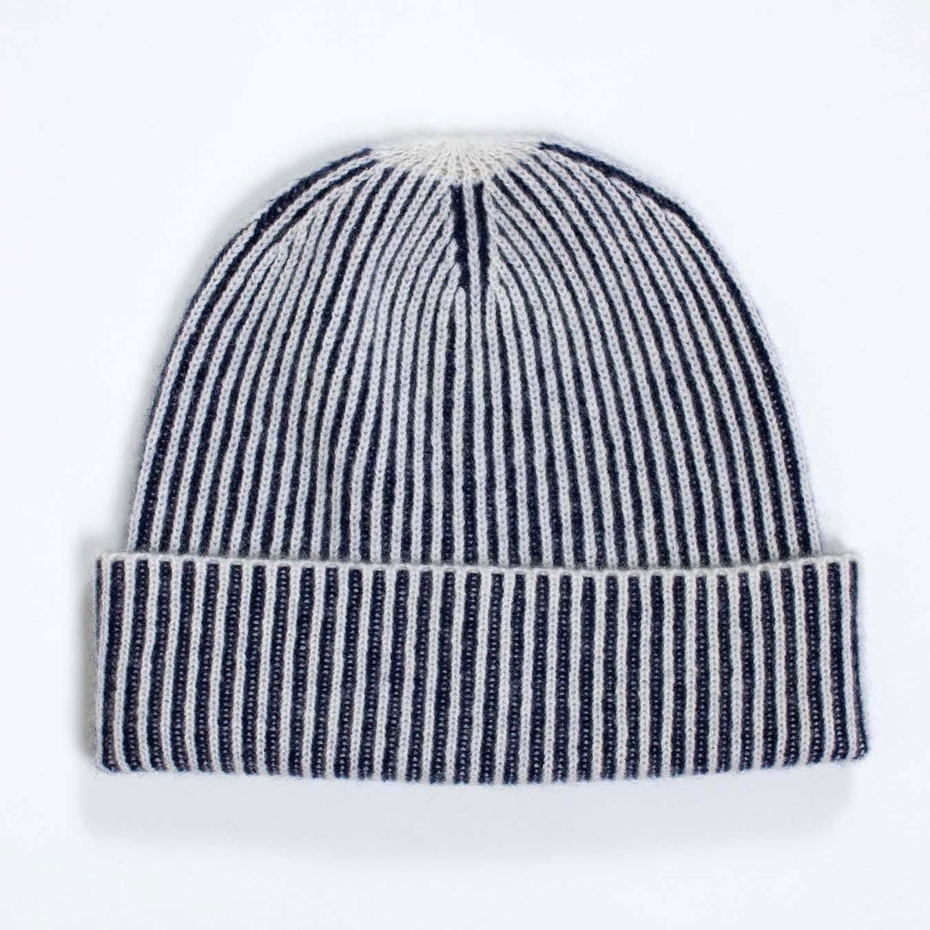 Ribbed Beanie - Navy