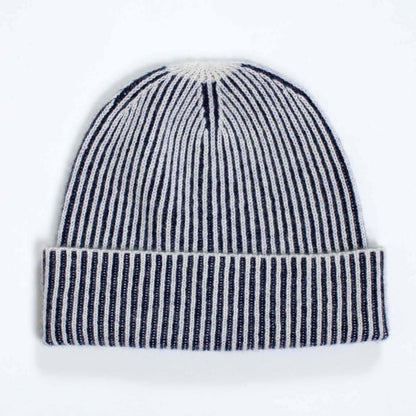 Ribbed Beanie - Navy