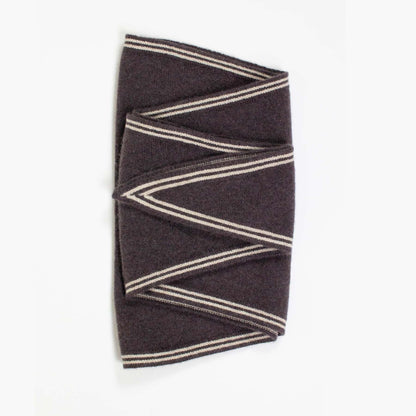 Tipped Neck Scarf - Cacao