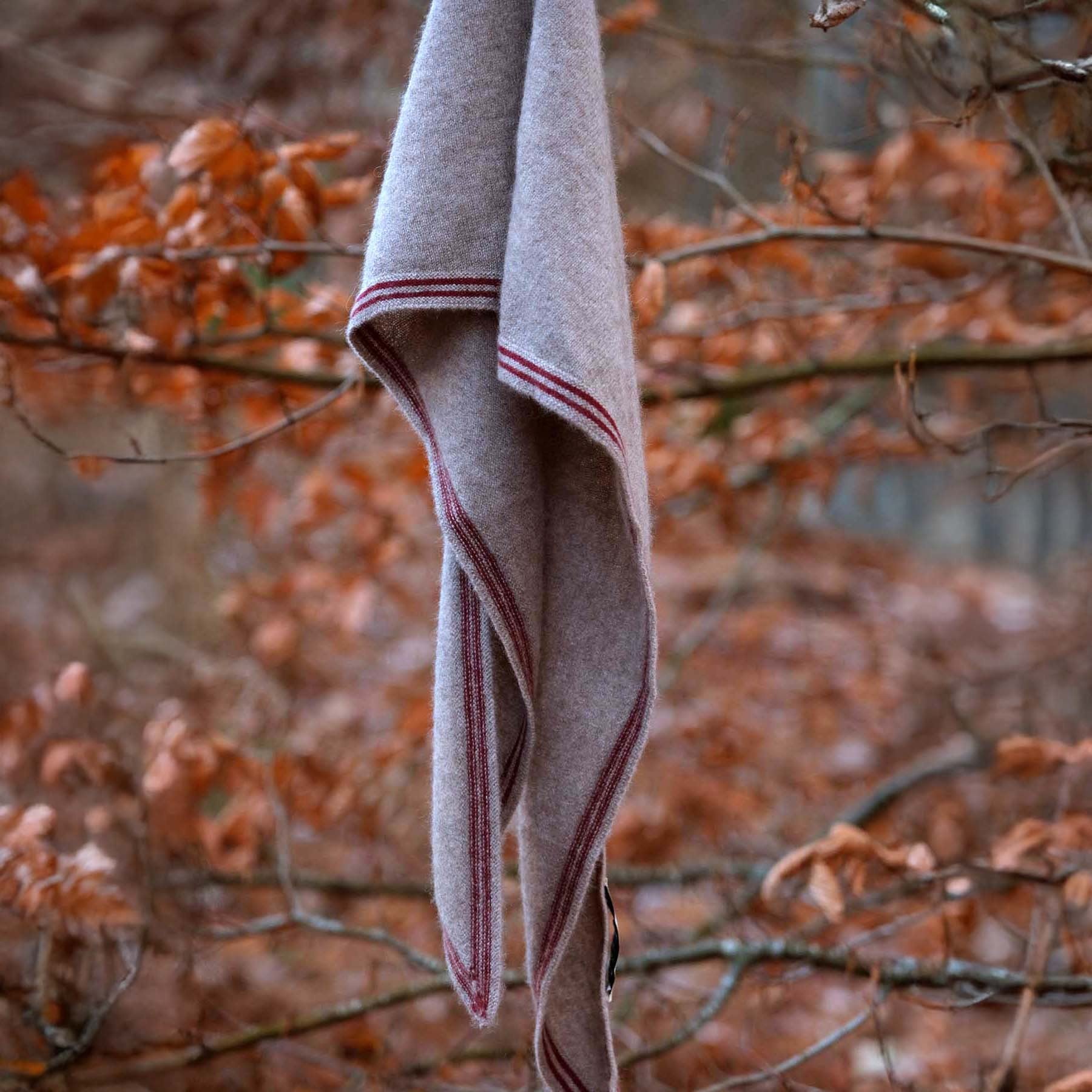 Tipped Neck Scarf - Mocha