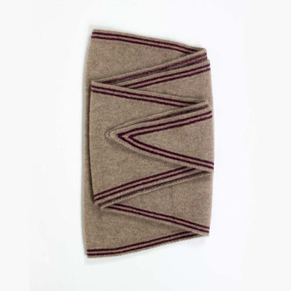 Tipped Neck Scarf - Mocha
