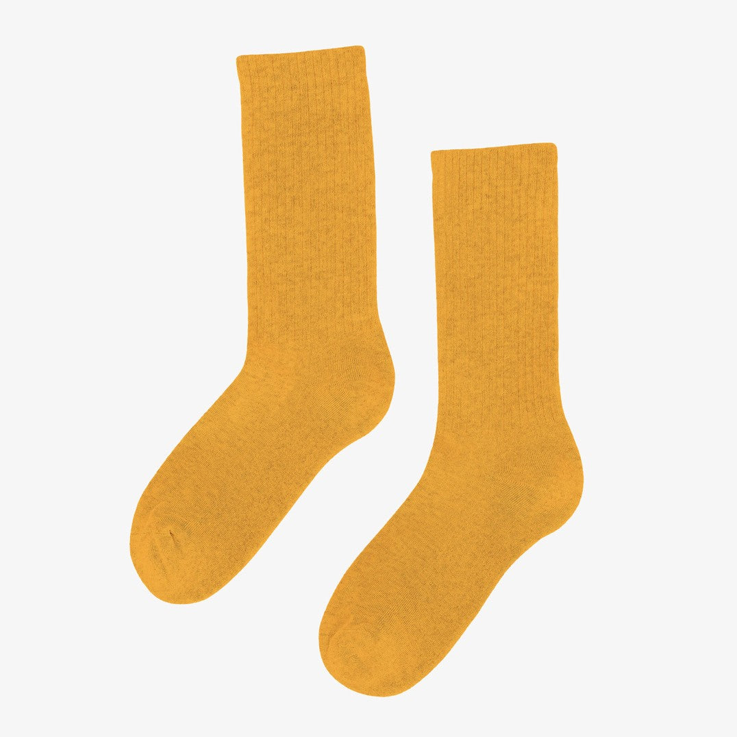 Organic Active Sock - Burned Yellow
