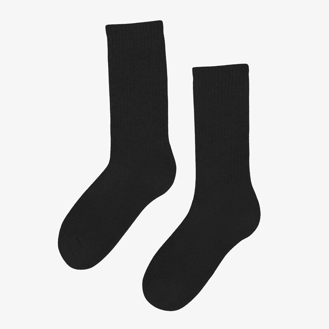 Organic Active Sock - Deep Black