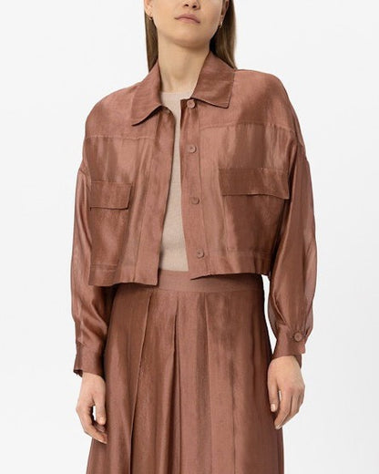Organza Overshirt - Brick