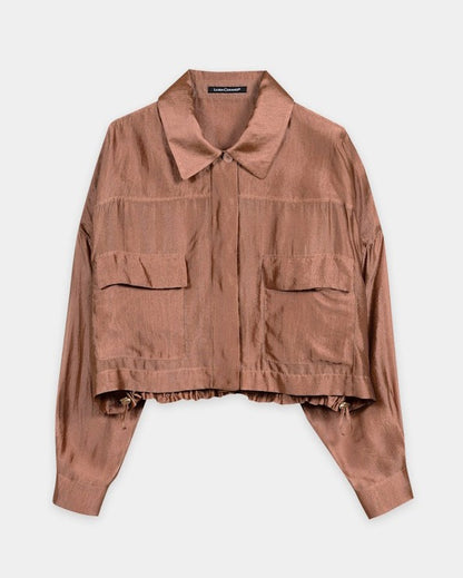 Organza Overshirt - Brick