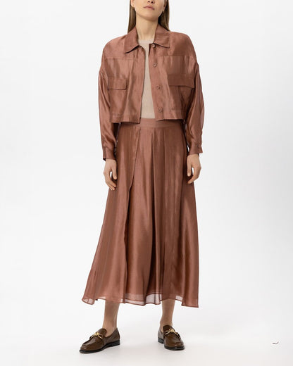 Organza Skirt - Brick