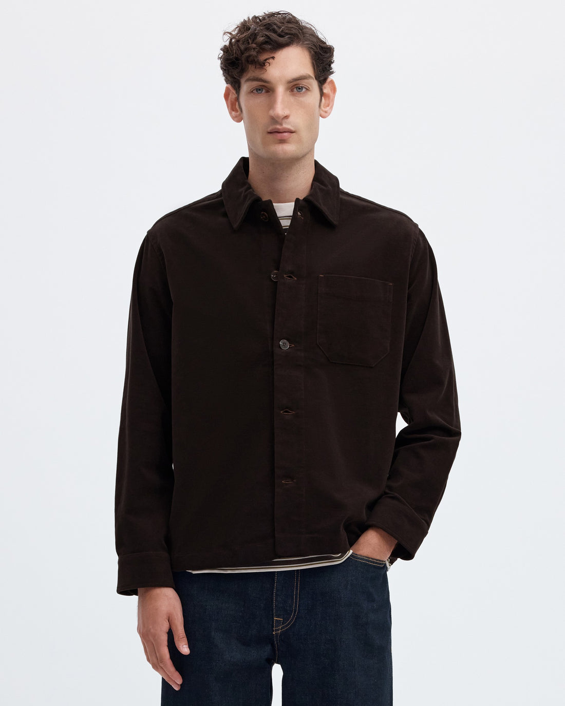 Otto Kt Duca Moleskin Overshirt - Delicioso