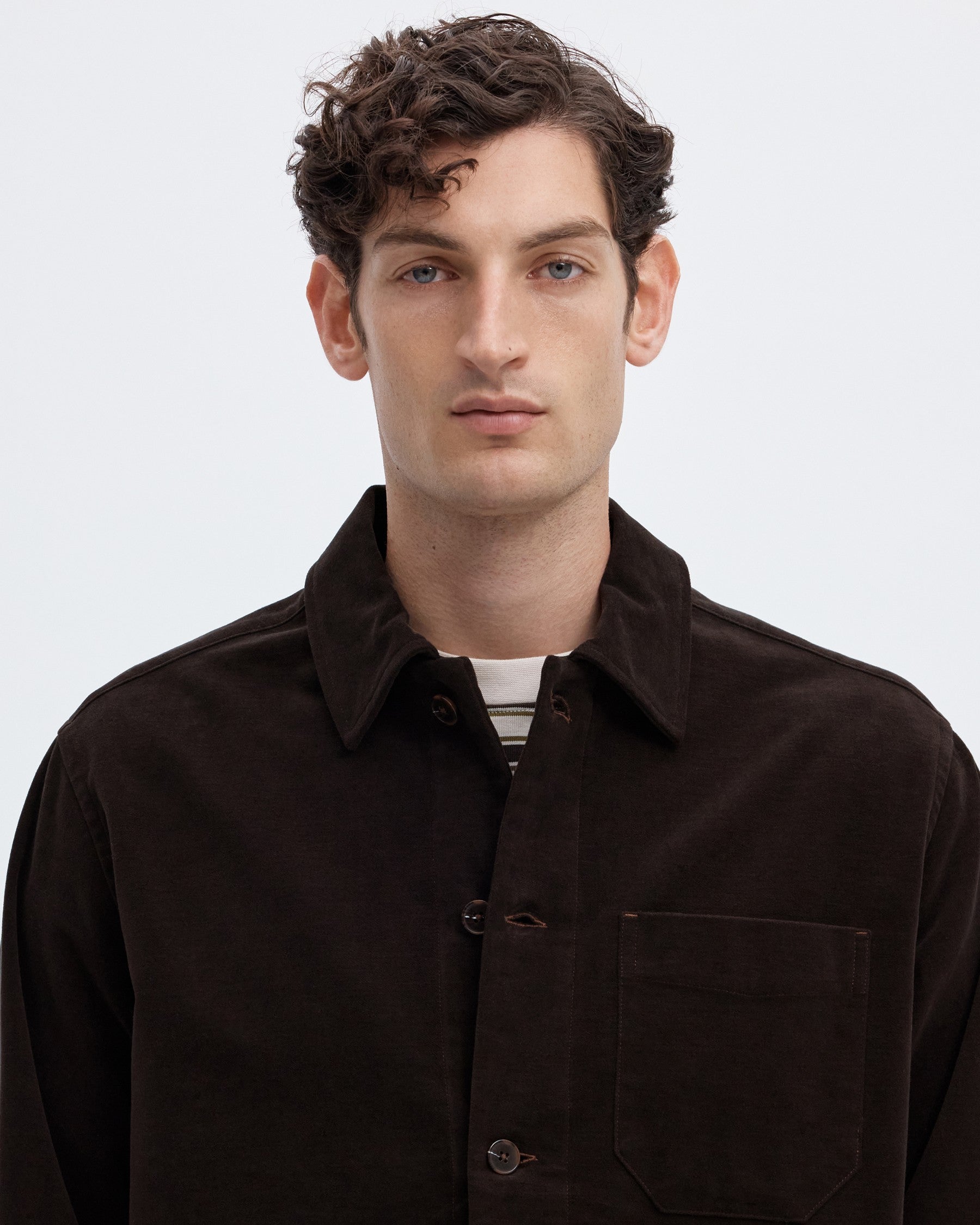 Otto Kt Duca Moleskin Overshirt - Delicioso