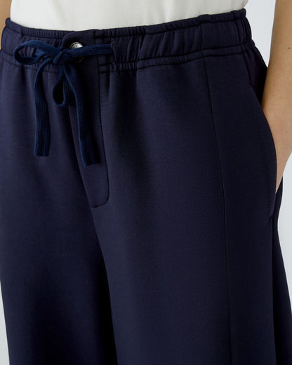 Jersey Barrel Trouser - Navy
