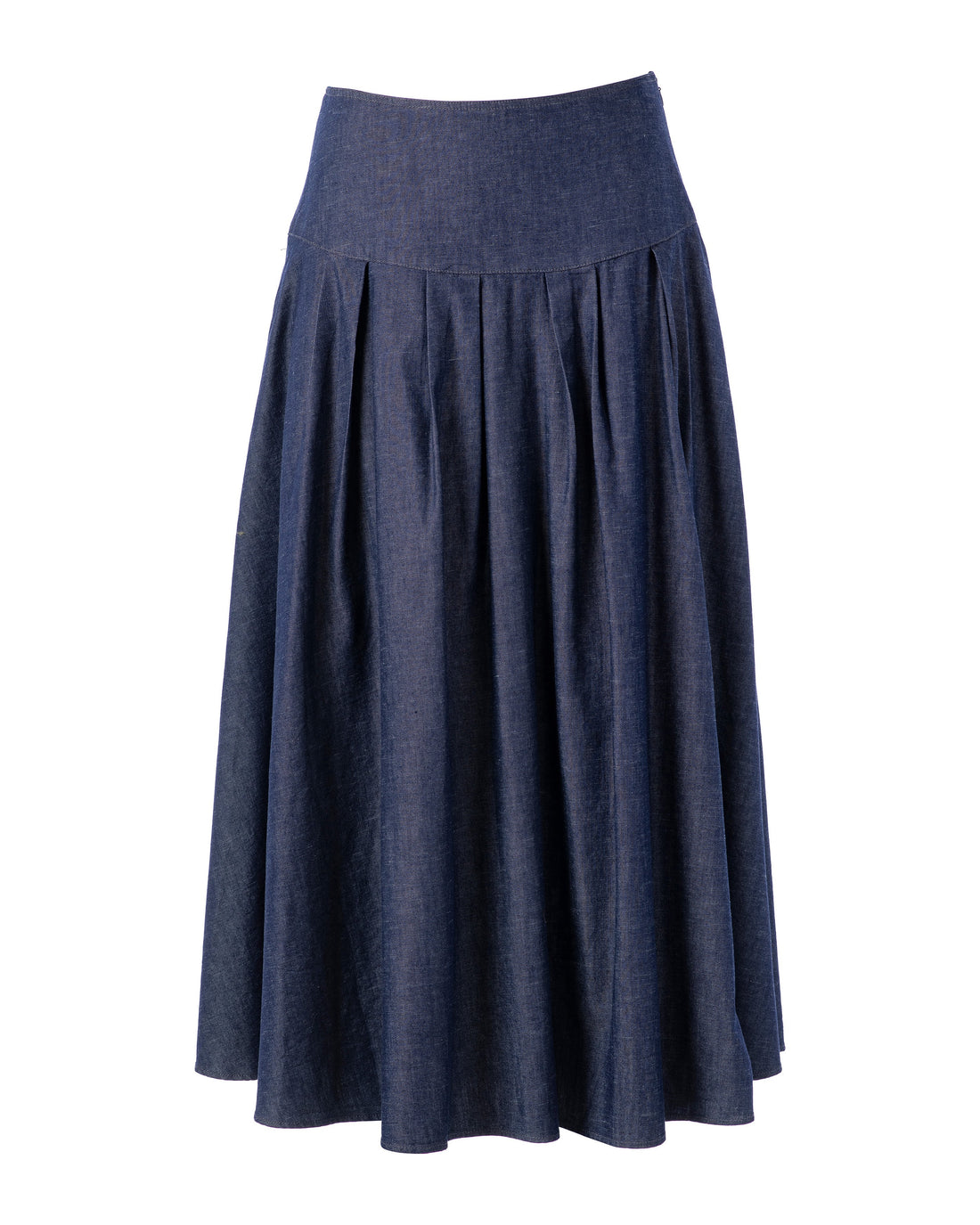 Planet Tencil Denim Skirt - Dark Denim