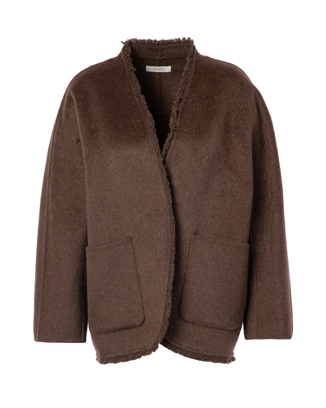 Palace Wool Fringed Jacket - Dark Brown