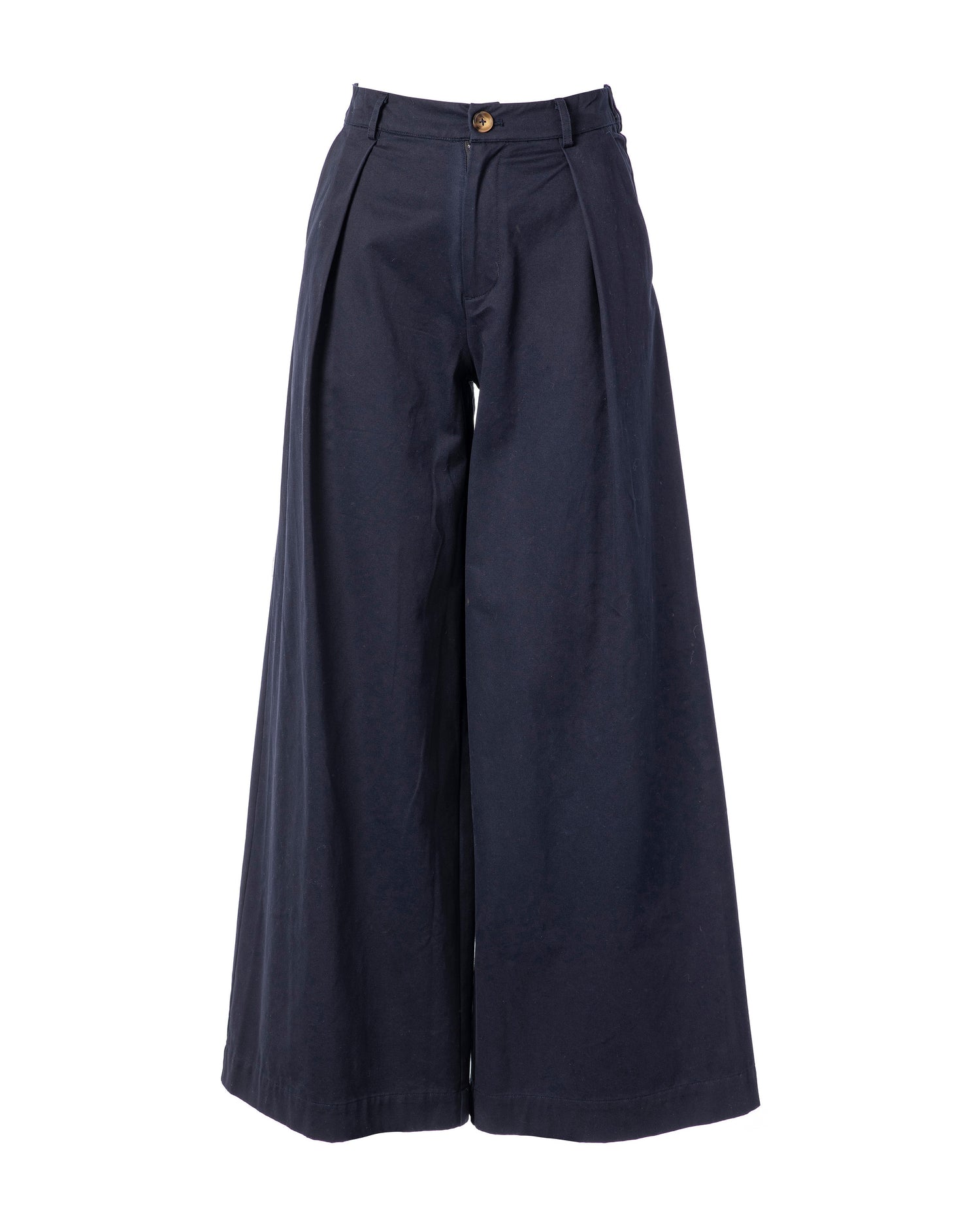 Pandora Wide Leg Trouser - Navy Blue