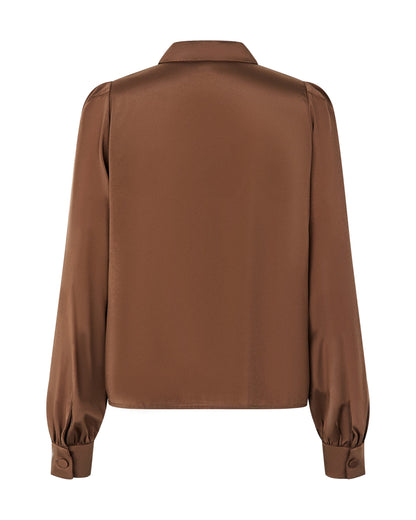 Paola Blouse With Tiny Collar - Maplewood