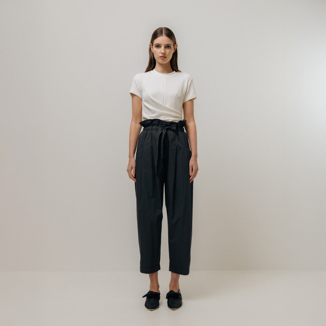 Paperbag Trousers - Charcoal