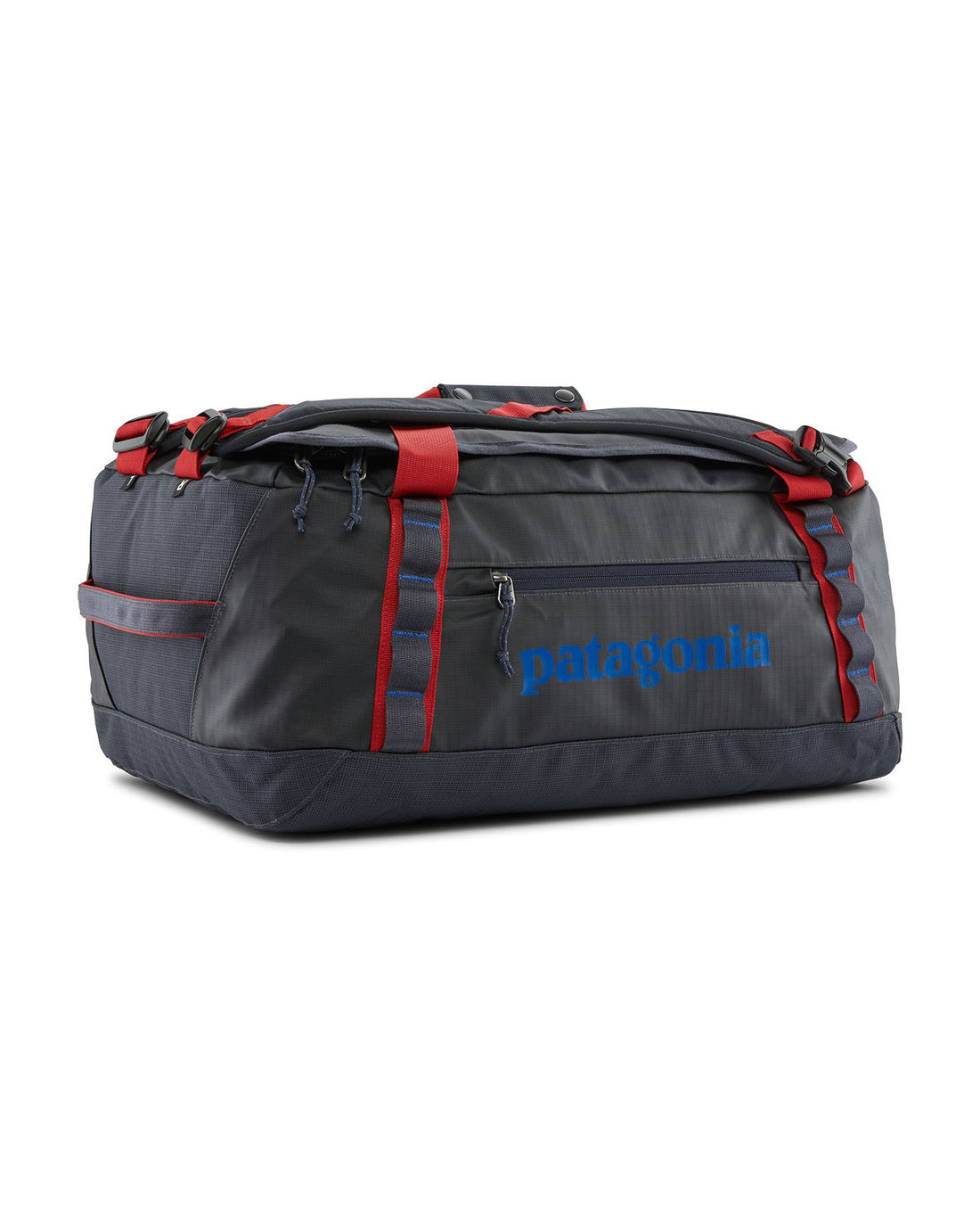 Black Hole Duffel 40l - Smolder Blue W/Amanita Red