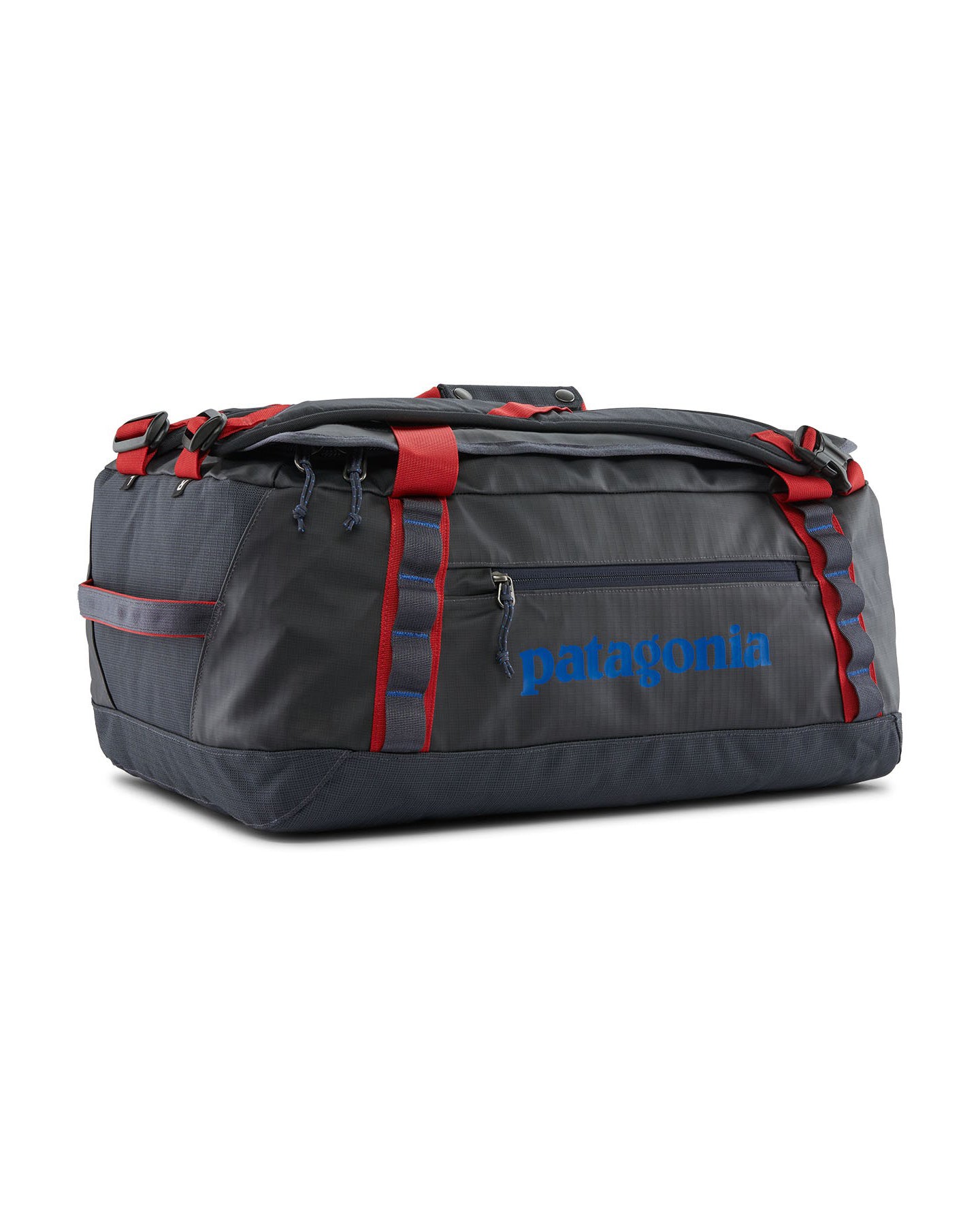 Black Hole Duffel 40l - Smolder Blue W/Amanita Red