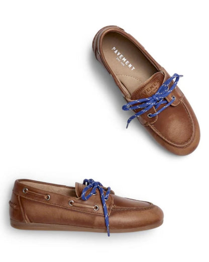 Marin Lace Loafers - Brown/Blue