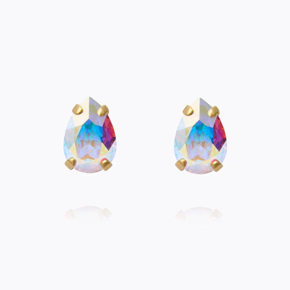 Petite Drop Stud Earrings Gold - Aurore Boreale