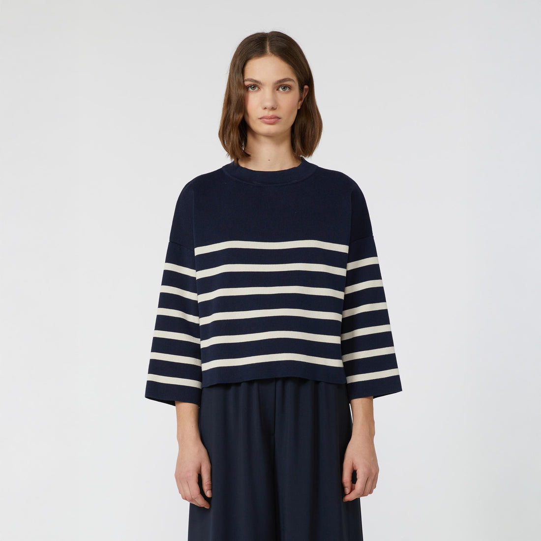 Pinide Stripe Jumper - Navy