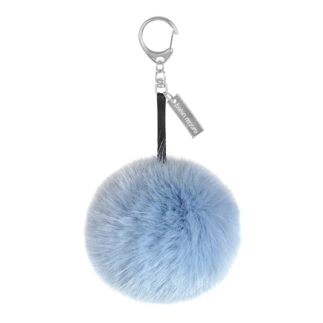 Pom Pom Keyring Bag Charm - Powder Blue