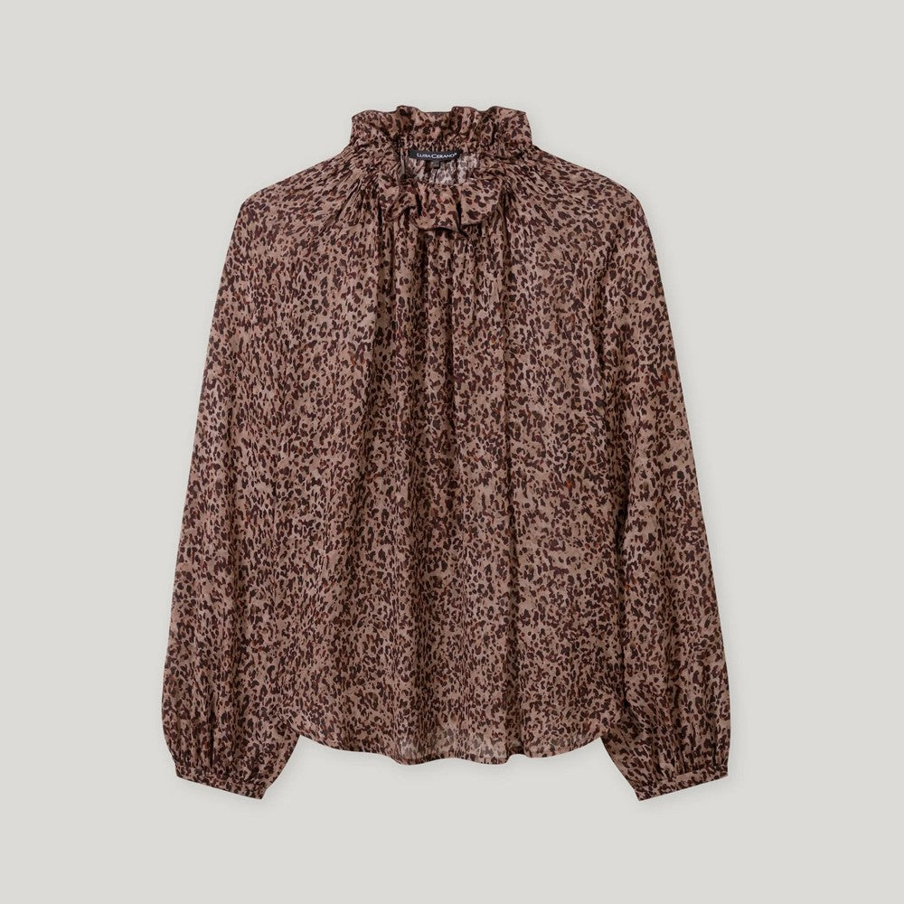 Printed Blouse - Walnut