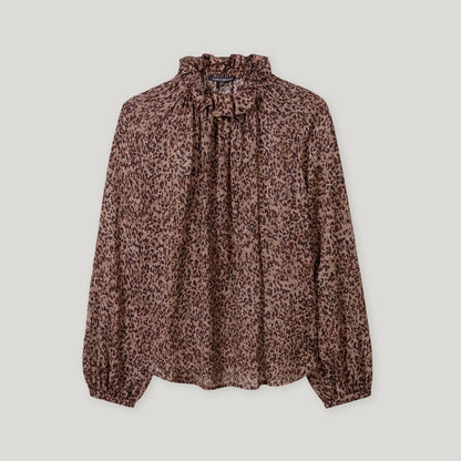 Printed Blouse - Walnut