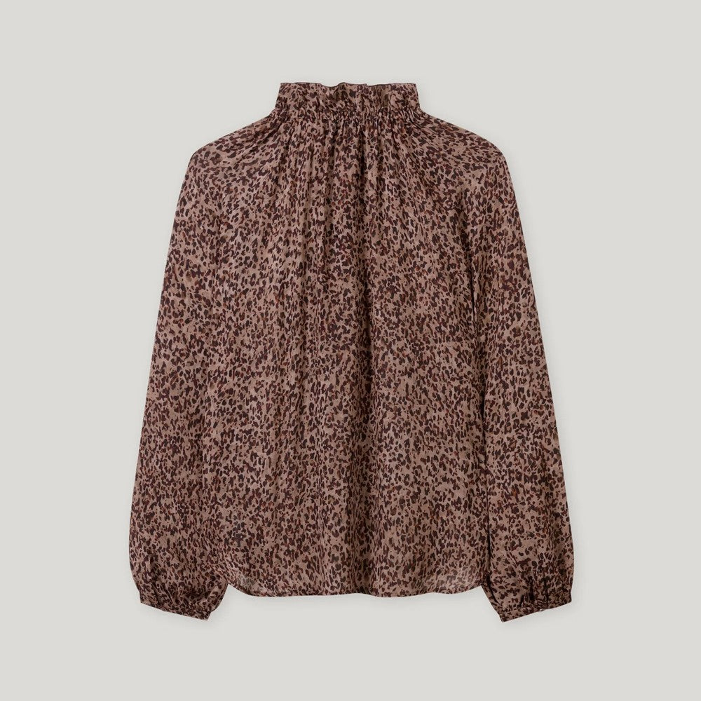 Printed Blouse - Walnut