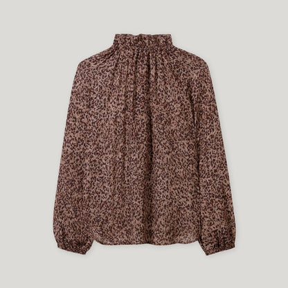 Printed Blouse - Walnut