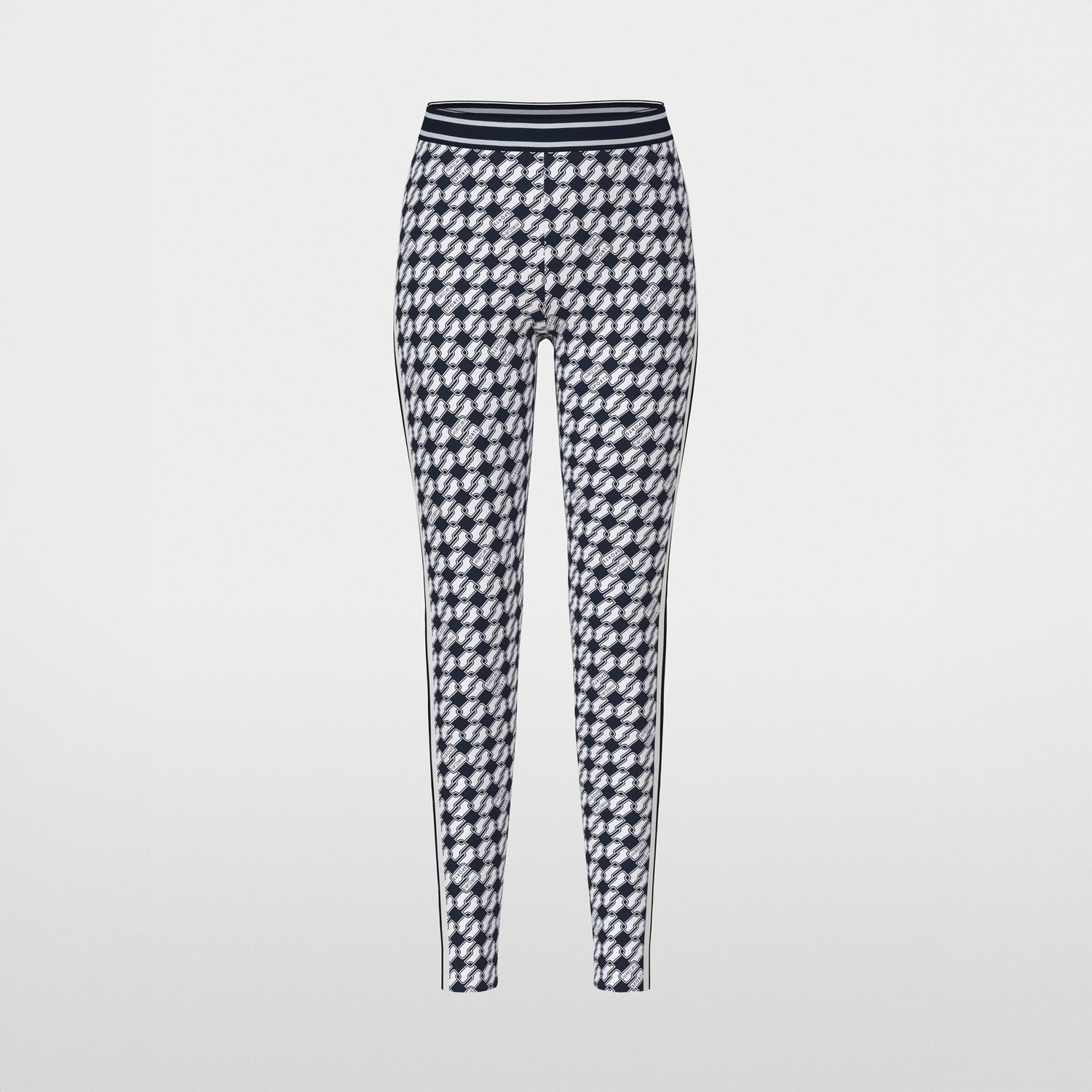 Printed Link Leggings - Navy