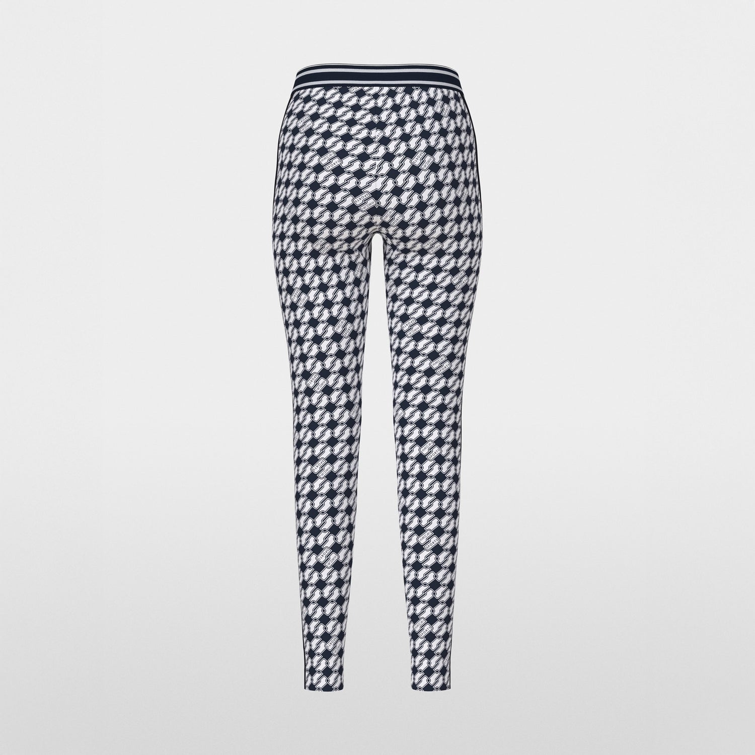 Printed Link Leggings - Navy