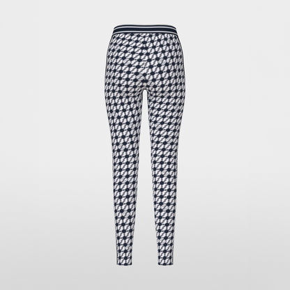 Printed Link Leggings - Navy