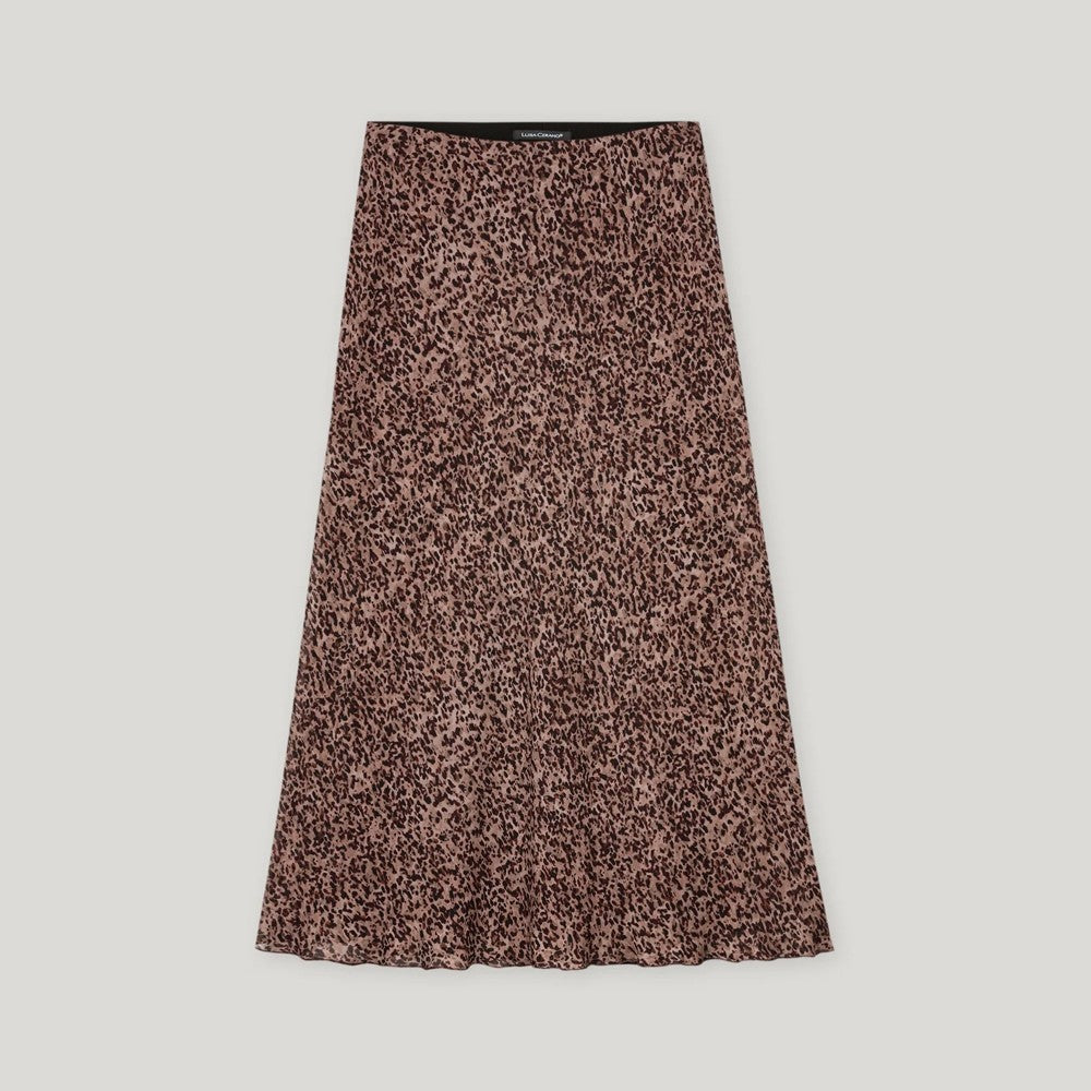 Printed Skirt - Walnut