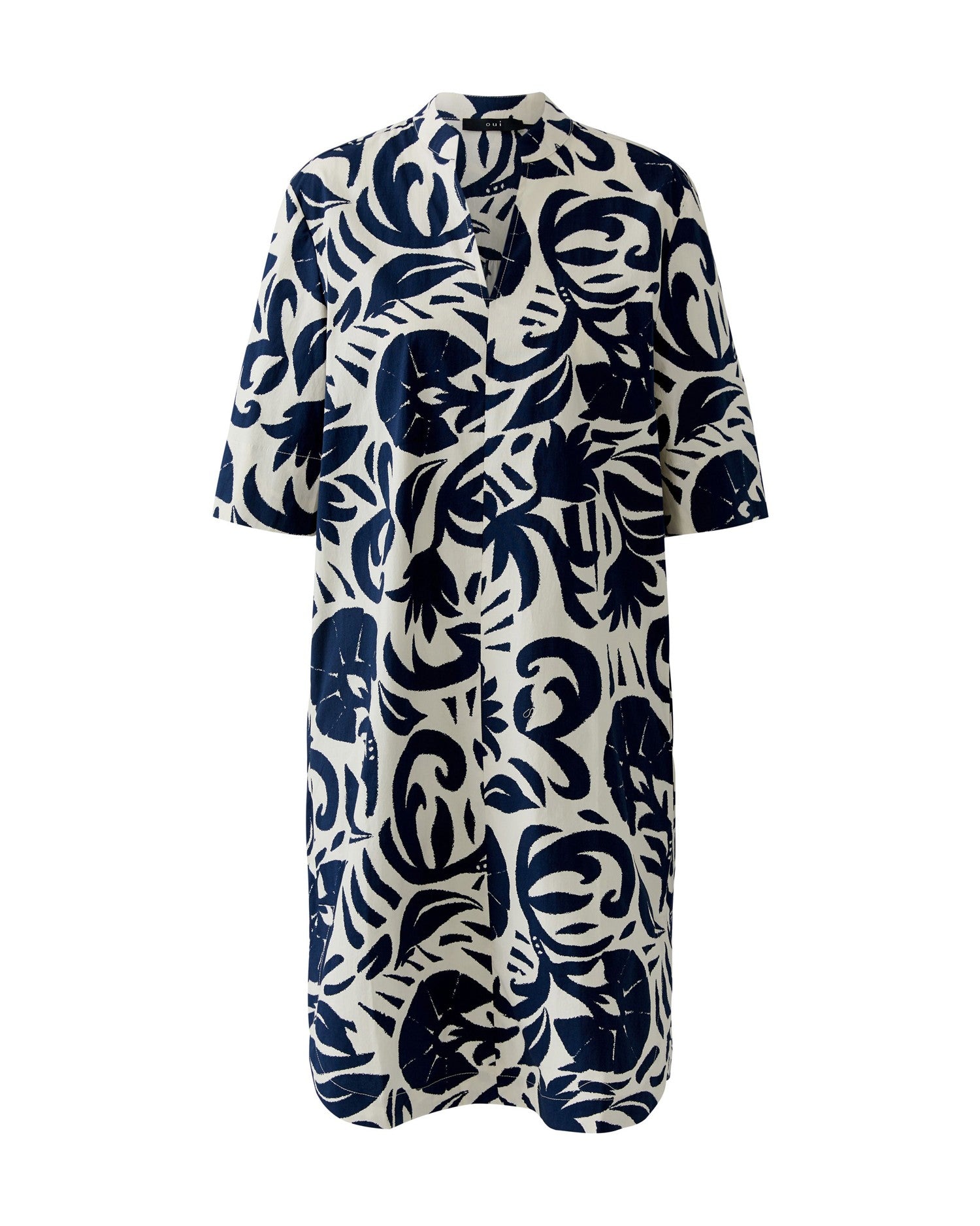 Printed Swirl Dress - Blue