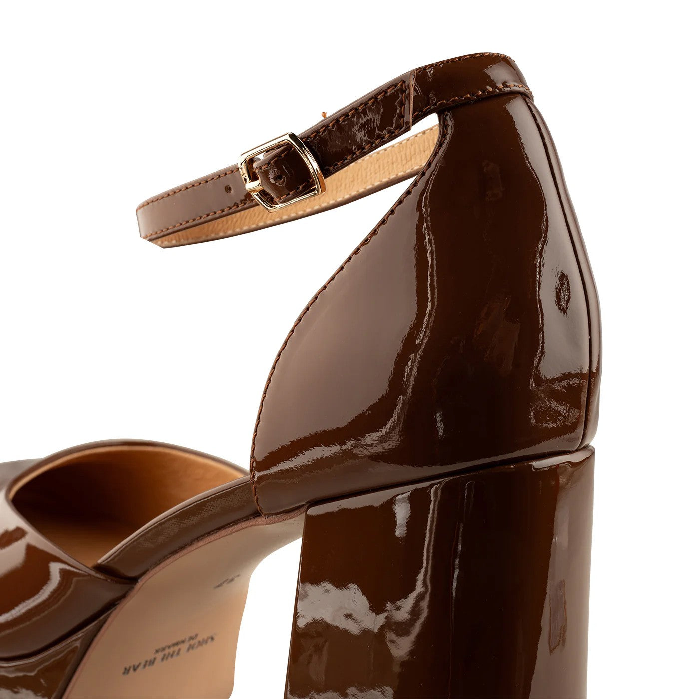 Priscilla Ankle Strap Heel - Brown