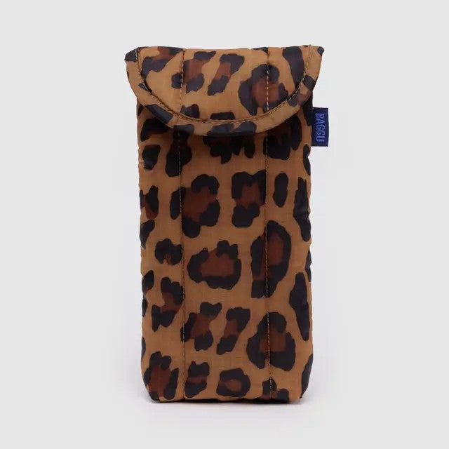 Puffy Glasses Sleeve - Leopard