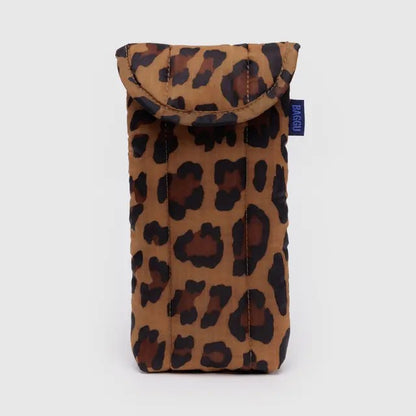 Puffy Glasses Sleeve - Leopard