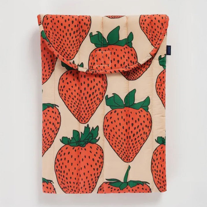 Puffy Laptop Sleeve 16&quot; - Strawberry