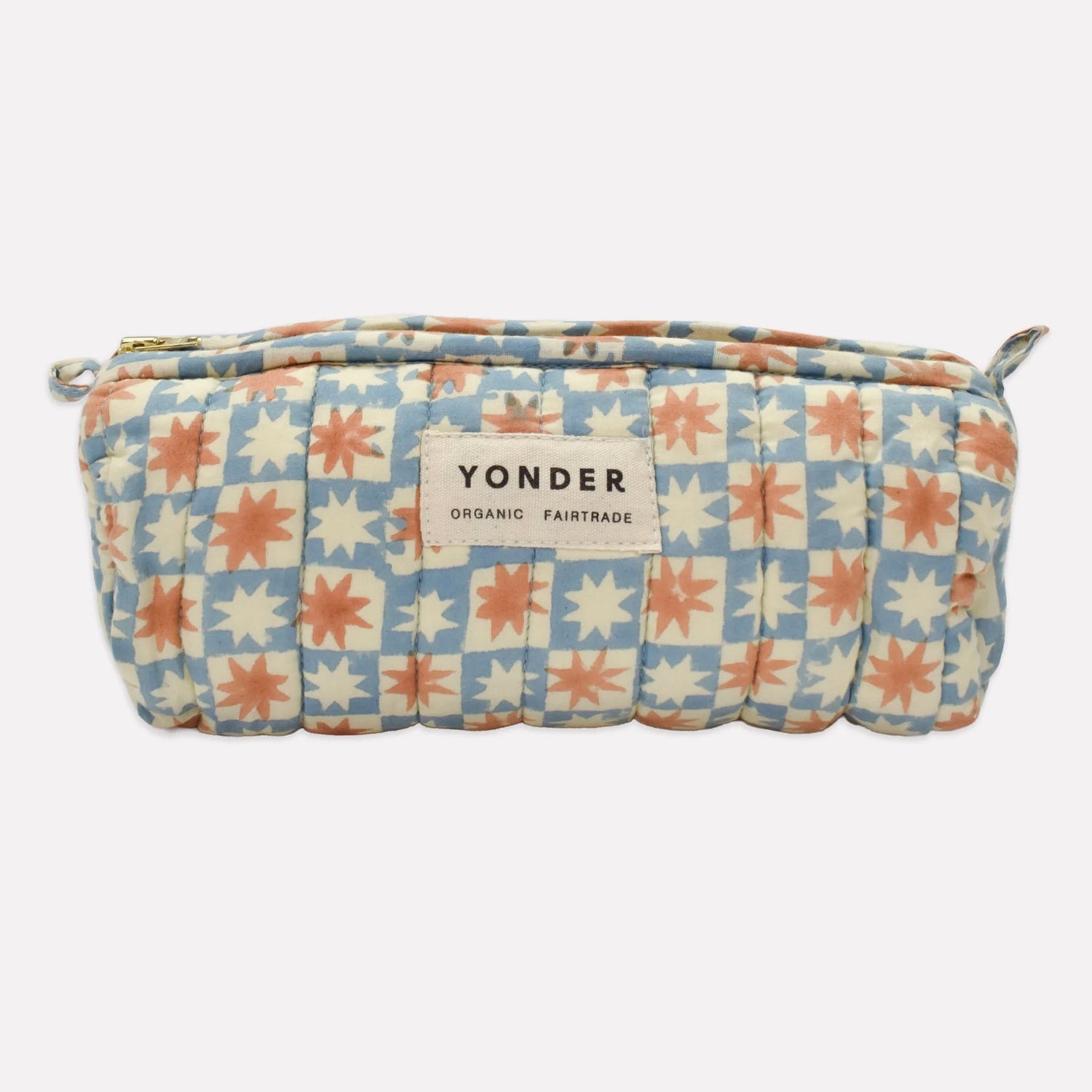 Quilted Barrel Case - Pinwheel Sky