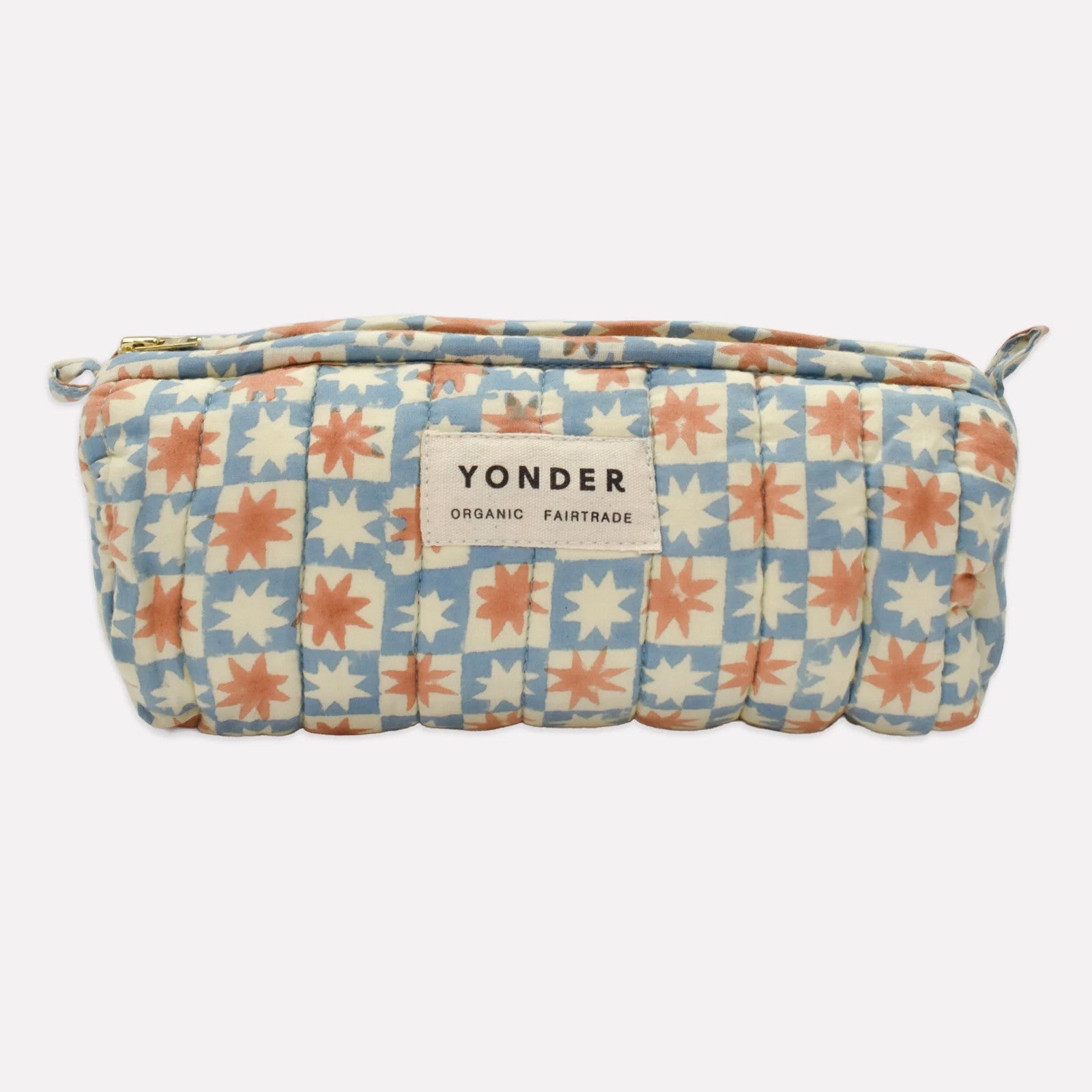 Quilted Barrel Case - Pinwheel Sky