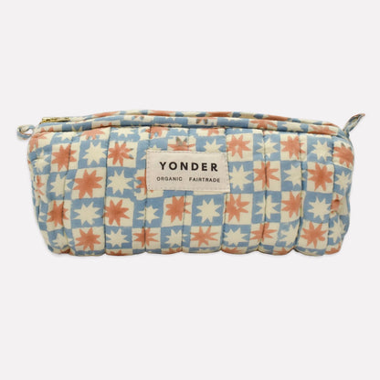 Quilted Barrel Case - Pinwheel Sky
