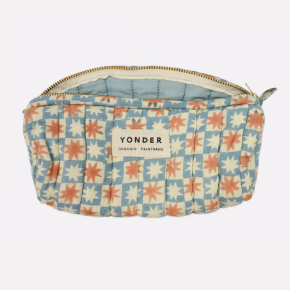 Quilted Barrel Case - Pinwheel Sky