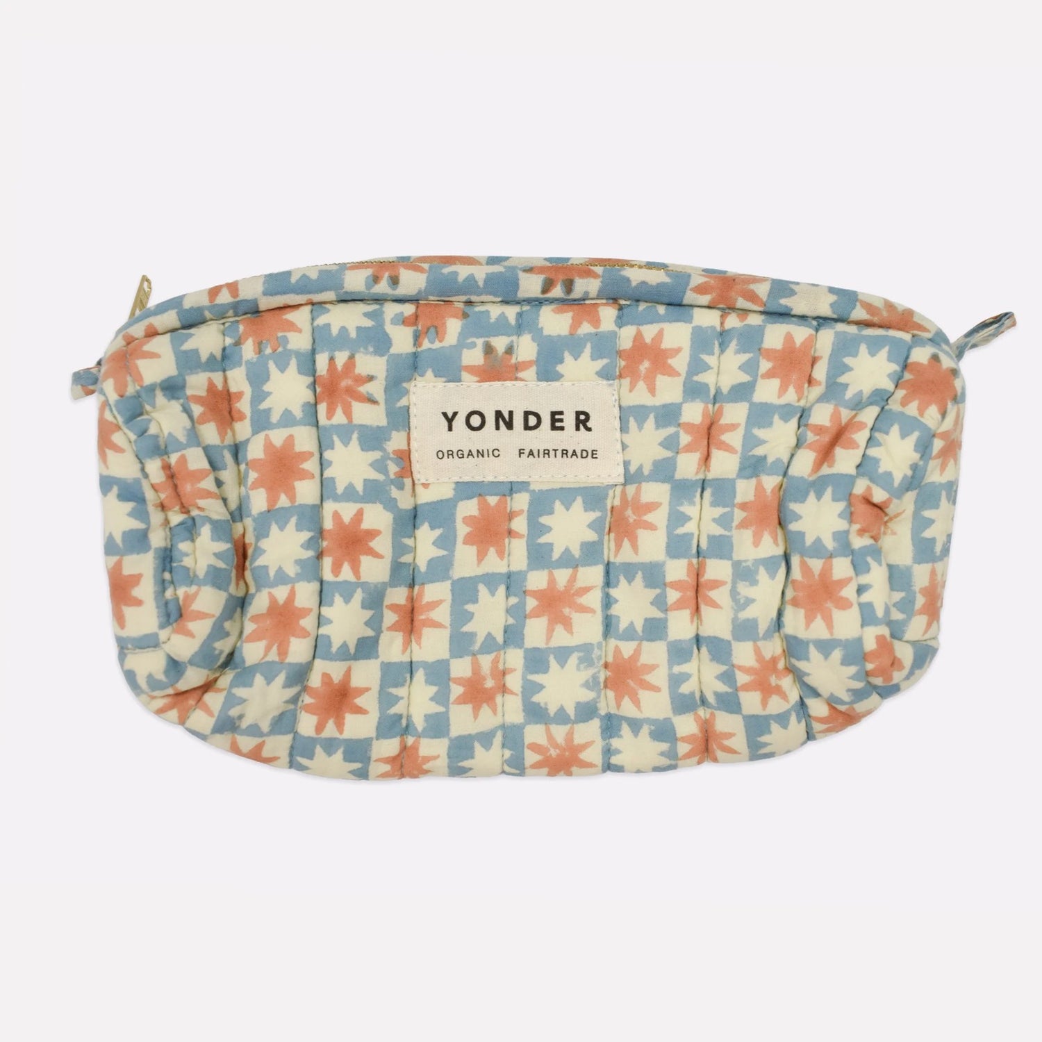 Quilted Barrel Case - Pinwheel Sky