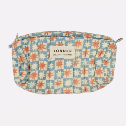 Quilted Barrel Case - Pinwheel Sky