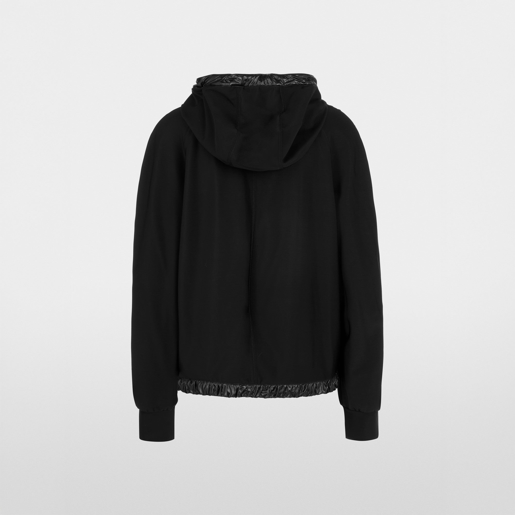 Quilted Pocket Sports Zip Top - Black