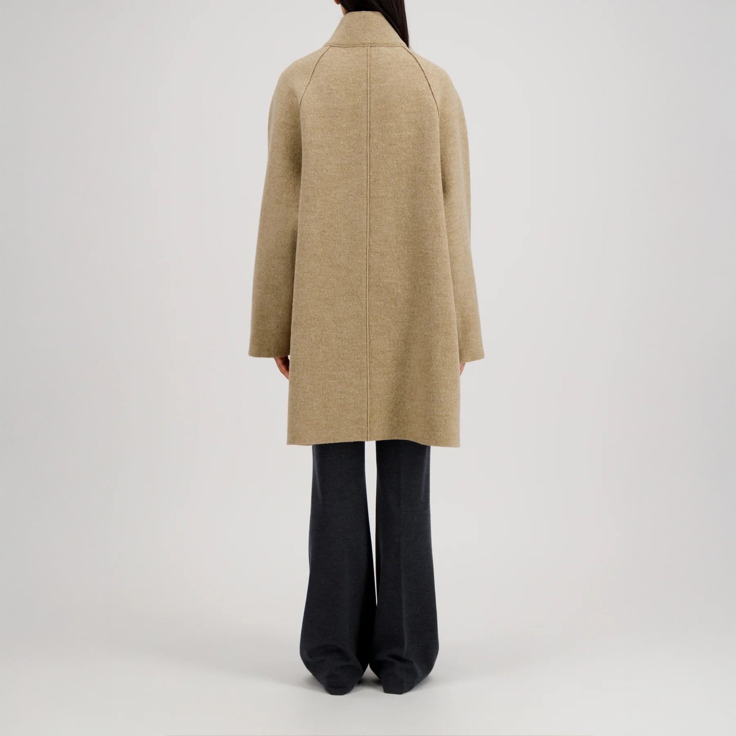 Raglan Cape - Beige Melange