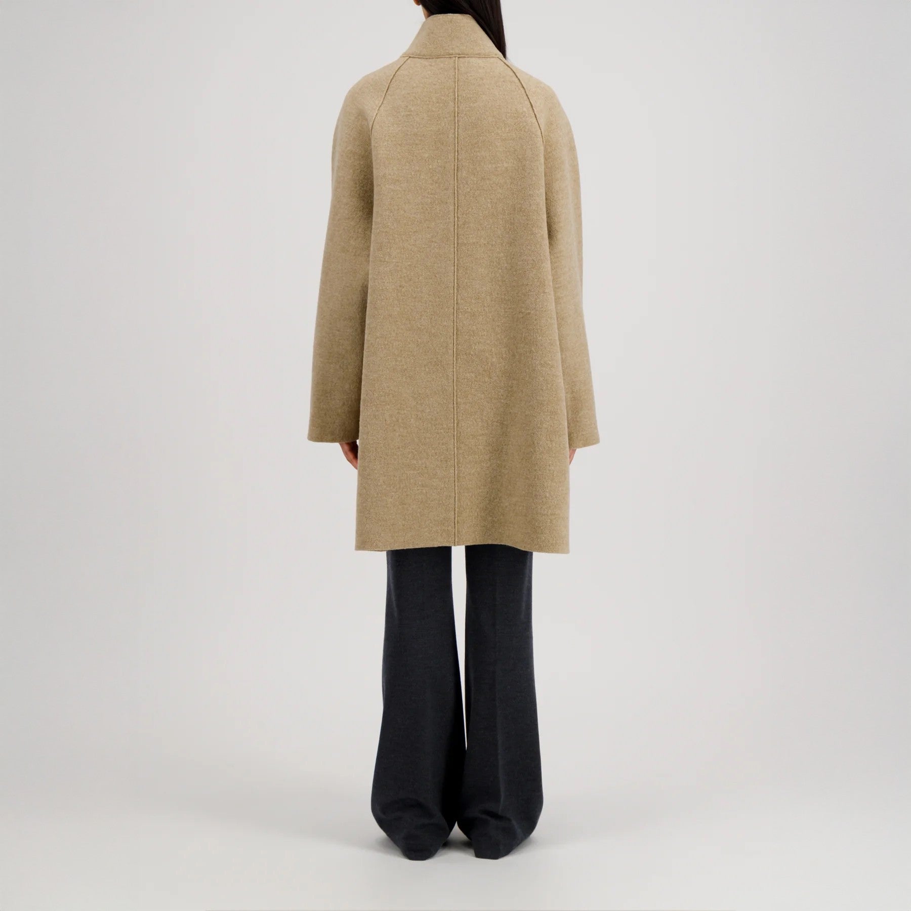 Raglan Cape - Beige Melange