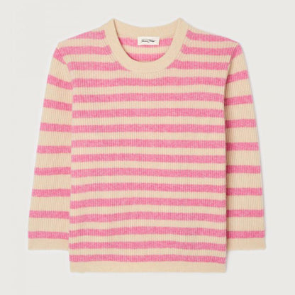 Raxow Long Sleeve Striped Knit - Naturel Raye Princesse Chine