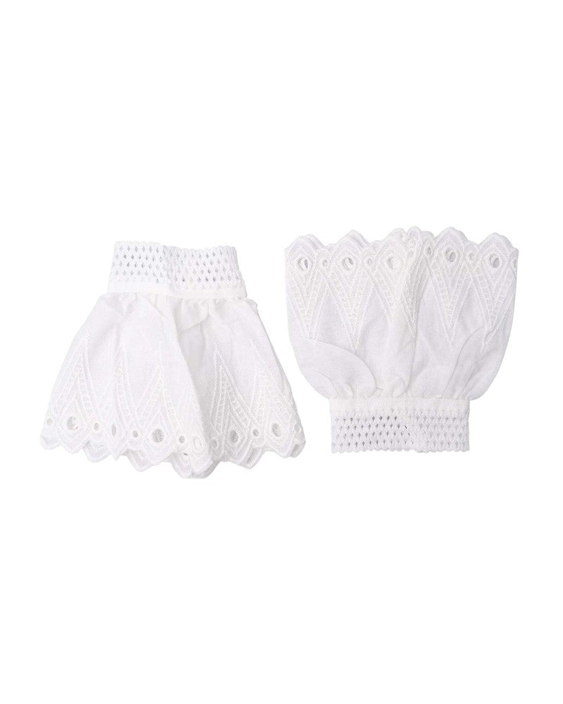 Reeva Lace Cuffs - White
