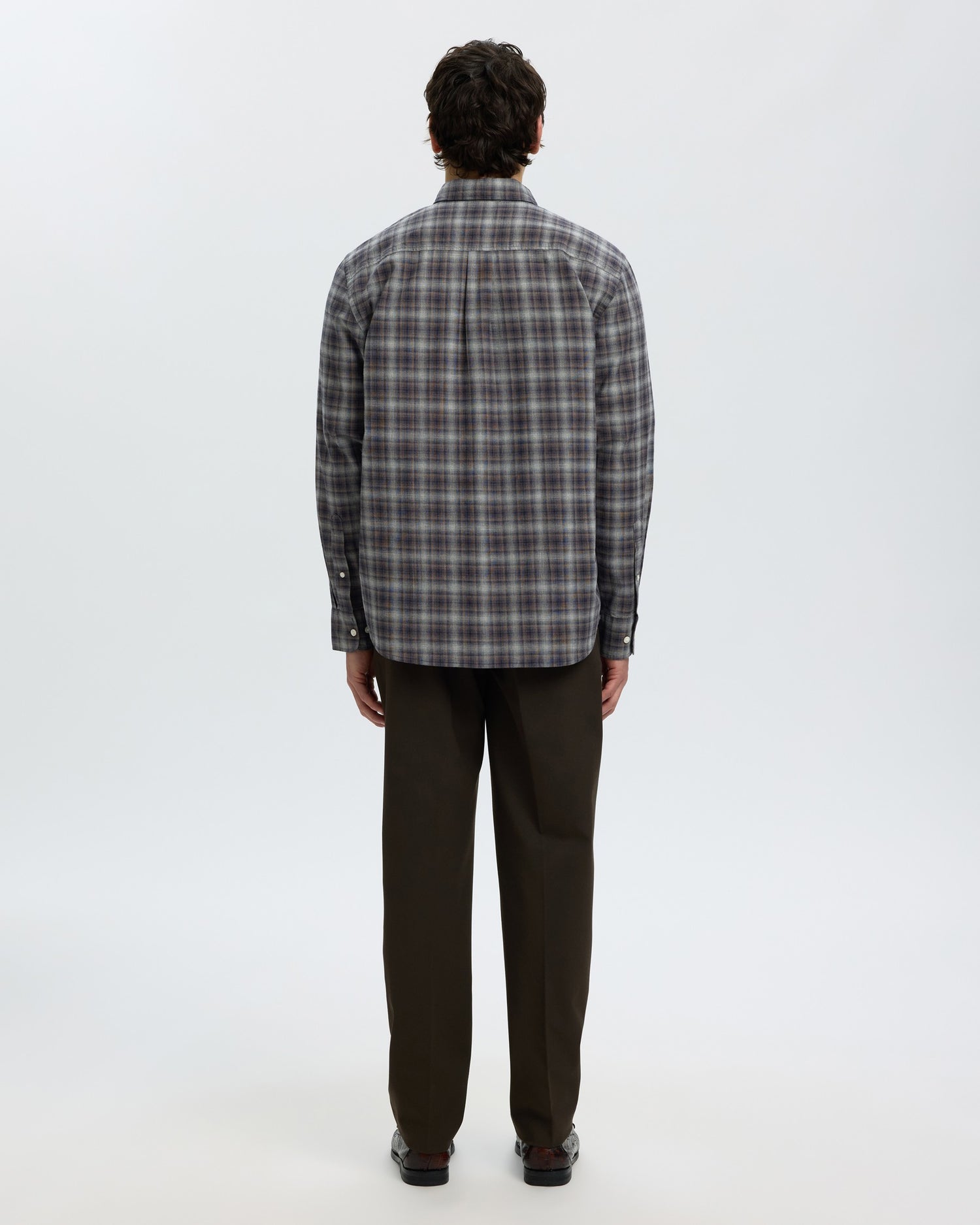 Regcole Jay Melange Long Sleeve Shirt - Sky Captain Brown